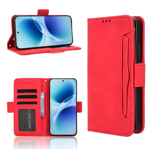 Skin Feel Calf Texture Card Slots Leather Phone Case, For vivo V80 Lite / iQOO Z11S 5G, For vivo S2 5G / V80 Lite IN/PK, For vivo T5e 4G, For vivo X300 E 5G, For vivo S50 Pro mini / X300 FE 5G Russia, For vivo Y600 Pro 5G, For vivo T5 Pro 5G / iQOO Z11...