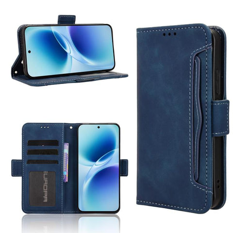 Skin Feel Calf Texture Card Slots Leather Phone Case, For vivo V80 Lite / iQOO Z11S 5G, For vivo S2 5G / V80 Lite IN/PK, For vivo T5e 4G, For vivo X300 E 5G, For vivo S50 Pro mini / X300 FE 5G Russia, For vivo Y600 Pro 5G, For vivo T5 Pro 5G / iQOO Z11...