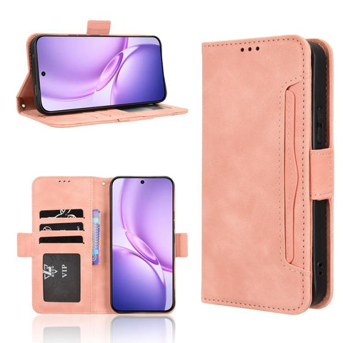 Skin Feel Calf Texture Card Slots Leather Phone Case, For vivo V80 Lite / iQOO Z11S 5G, For vivo S2 5G / V80 Lite IN/PK, For vivo T5e 4G, For vivo X300 E 5G, For vivo S50 Pro mini / X300 FE 5G Russia, For vivo Y600 Pro 5G, For vivo T5 Pro 5G / iQOO Z11...