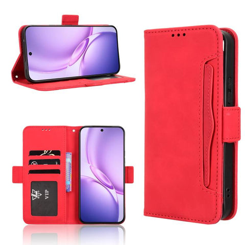 Skin Feel Calf Texture Card Slots Leather Phone Case, For vivo V80 Lite / iQOO Z11S 5G, For vivo S2 5G / V80 Lite IN/PK, For vivo T5e 4G, For vivo X300 E 5G, For vivo S50 Pro mini / X300 FE 5G Russia, For vivo Y600 Pro 5G, For vivo T5 Pro 5G / iQOO Z11...