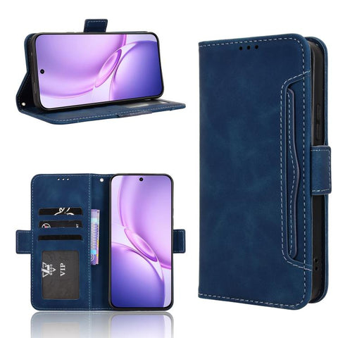 Skin Feel Calf Texture Card Slots Leather Phone Case, For vivo V80 Lite / iQOO Z11S 5G, For vivo S2 5G / V80 Lite IN/PK, For vivo T5e 4G, For vivo X300 E 5G, For vivo S50 Pro mini / X300 FE 5G Russia, For vivo Y600 Pro 5G, For vivo T5 Pro 5G / iQOO Z11...