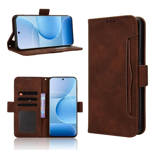 Skin Feel Calf Texture Card Slots Leather Phone Case, For vivo V80 Lite / iQOO Z11S 5G, For vivo S2 5G / V80 Lite IN/PK, For vivo T5e 4G, For vivo X300 E 5G, For vivo S50 Pro mini / X300 FE 5G Russia, For vivo Y600 Pro 5G, For vivo T5 Pro 5G / iQOO Z11...