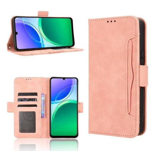 Skin Feel Calf Texture Card Slots Leather Phone Case, For vivo V80 Lite / iQOO Z11S 5G, For vivo S2 5G / V80 Lite IN/PK, For vivo T5e 4G, For vivo X300 E 5G, For vivo S50 Pro mini / X300 FE 5G Russia, For vivo Y600 Pro 5G, For vivo T5 Pro 5G / iQOO Z11...