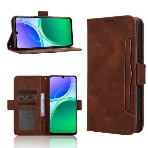 Skin Feel Calf Texture Card Slots Leather Phone Case, For vivo V80 Lite / iQOO Z11S 5G, For vivo S2 5G / V80 Lite IN/PK, For vivo T5e 4G, For vivo X300 E 5G, For vivo S50 Pro mini / X300 FE 5G Russia, For vivo Y600 Pro 5G, For vivo T5 Pro 5G / iQOO Z11...