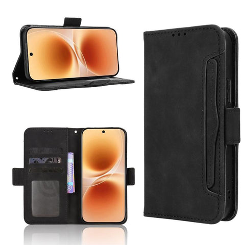 Skin Feel Calf Texture Card Slots Leather Phone Case, For vivo V80 Lite / iQOO Z11S 5G, For vivo S2 5G / V80 Lite IN/PK, For vivo T5e 4G, For vivo X300 E 5G, For vivo S50 Pro mini / X300 FE 5G Russia, For vivo Y600 Pro 5G, For vivo T5 Pro 5G / iQOO Z11...