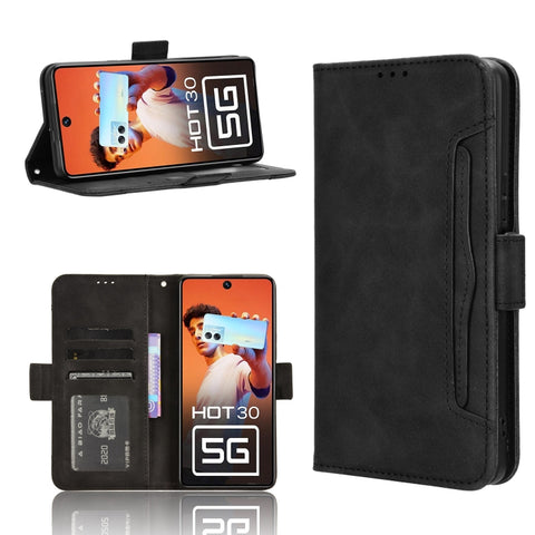 Skin Feel Calf Texture Card Slots Leather Phone Case, For Infinix GT 10 Pro, For Infinix Hot 30 5G X6832, For Infinix Smart 7 Plus, For Infinix Note 30 5G, For Infinix Smart 7 HD X6516, For Infinix Note 30i, For Infinix Note 30 Pro, For Infinix Note 30...