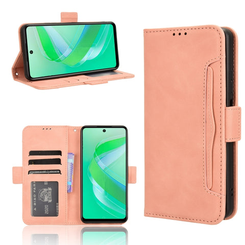 Skin Feel Calf Texture Card Slots Leather Phone Case, For Infinix GT 20 Pro 5G, For Infinix Note 40 Pro 4G, For Infinix Note 40 Pro 5G, For Infinix Note 40 4G, For Infinix Hot 40 4G, For Infinix Hot 40i 4G, For Infinix Smart 8, For Infinix Zero 30 4G  ...