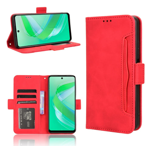Skin Feel Calf Texture Card Slots Leather Phone Case, For Infinix GT 20 Pro 5G, For Infinix Note 40 Pro 4G, For Infinix Note 40 Pro 5G, For Infinix Note 40 4G, For Infinix Hot 40 4G, For Infinix Hot 40i 4G, For Infinix Smart 8, For Infinix Zero 30 4G  ...