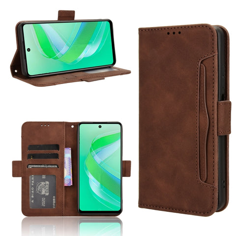 Skin Feel Calf Texture Card Slots Leather Phone Case, For Infinix GT 20 Pro 5G, For Infinix Note 40 Pro 4G, For Infinix Note 40 Pro 5G, For Infinix Note 40 4G, For Infinix Hot 40 4G, For Infinix Hot 40i 4G, For Infinix Smart 8, For Infinix Zero 30 4G  ...