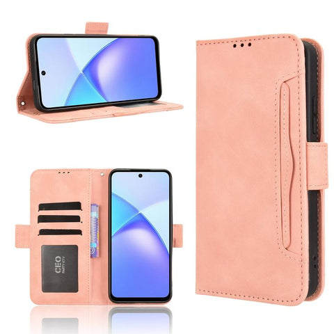 Skin Feel Calf Texture Card Slots Leather Phone Case, For Infinix Hot 60 Pro+ 4G, For Infinix Hot 60 Pro 4G, For Infinix Smart 10 Plus 4G, For Infinix Smart 10 / Tecno Pop 10 4G, For Infinix GT 30 Pro 5G, For Infinix Note 50s 5G, For Infinix Note 50x 5...