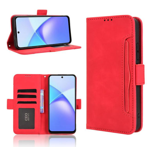 Skin Feel Calf Texture Card Slots Leather Phone Case, For Infinix Hot 60 Pro+ 4G, For Infinix Hot 60 Pro 4G, For Infinix Smart 10 Plus 4G, For Infinix Smart 10 / Tecno Pop 10 4G, For Infinix GT 30 Pro 5G, For Infinix Note 50s 5G, For Infinix Note 50x 5...