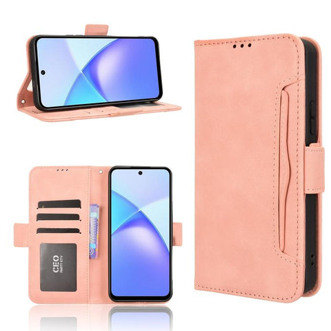 Skin Feel Calf Texture Card Slots Leather Phone Case, For Infinix Hot 60 Pro+ 4G, For Infinix Hot 60 Pro 4G, For Infinix Smart 10 Plus 4G, For Infinix Smart 10 / Tecno Pop 10 4G, For Infinix GT 30 Pro 5G, For Infinix Note 50s 5G, For Infinix Note 50x 5...