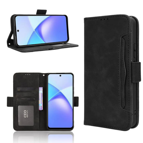 Skin Feel Calf Texture Card Slots Leather Phone Case, For Infinix Hot 60 Pro+ 4G, For Infinix Hot 60 Pro 4G, For Infinix Smart 10 Plus 4G, For Infinix Smart 10 / Tecno Pop 10 4G, For Infinix GT 30 Pro 5G, For Infinix Note 50s 5G, For Infinix Note 50x 5...