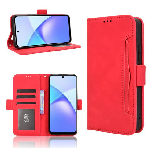 Skin Feel Calf Texture Card Slots Leather Phone Case, For Infinix Hot 60 Pro+ 4G, For Infinix Hot 60 Pro 4G, For Infinix Smart 10 Plus 4G, For Infinix Smart 10 / Tecno Pop 10 4G, For Infinix GT 30 Pro 5G, For Infinix Note 50s 5G, For Infinix Note 50x 5...