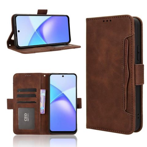 Skin Feel Calf Texture Card Slots Leather Phone Case, For Infinix Hot 60 Pro+ 4G, For Infinix Hot 60 Pro 4G, For Infinix Smart 10 Plus 4G, For Infinix Smart 10 / Tecno Pop 10 4G, For Infinix GT 30 Pro 5G, For Infinix Note 50s 5G, For Infinix Note 50x 5...
