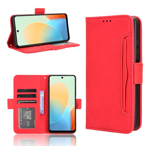 Skin Feel Calf Texture Card Slots Leather Phone Case, For Tecno Spark 20 Pro 4G KJ6, For Tecno Spark Go 2024 / Spark 20C, For Tecno Spark 20 4G KJ5, For Tecno Pova 5 Pro, For Tecno Pova Neo 3, For Tenco Pova 5 4G, For Tecno Camon 20 Premier 5G         ...