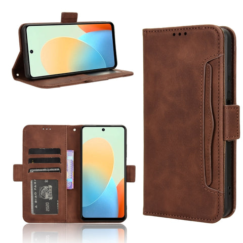 Skin Feel Calf Texture Card Slots Leather Phone Case, For Tecno Spark 20 Pro 4G KJ6, For Tecno Spark Go 2024 / Spark 20C, For Tecno Spark 20 4G KJ5, For Tecno Pova 5 Pro, For Tecno Pova Neo 3, For Tenco Pova 5 4G, For Tecno Camon 20 Premier 5G         ...