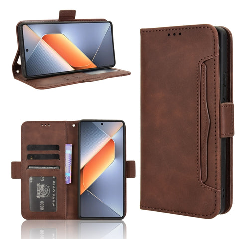 Skin Feel Calf Texture Card Slots Leather Phone Case, For Tecno Spark 30C 4G, For Tecno Spark 20 Pro 5G, For Tecno Camon 30 Premier 5G, For Tecno Pova 6 Neo 4G, For Tecno Pova 6 4G, For Tecno Camon 30 Pro 5G, For Tecno Camon 30 5G / 4G                 ...