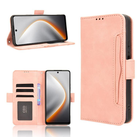 Skin Feel Calf Texture Card Slots Leather Phone Case, For Tecno Spark 40C, For Tecno Pova 7 Pro 5G, For Tecno Pova 7 5G, For Tecno Spark 40 Pro+ 4G, For Tecno Spark 40 Pro 4G, For Tecno Spark 40 4G, For Tecno Pova 7 Ultra 5G, For Tecno Pova 7 4G       ...