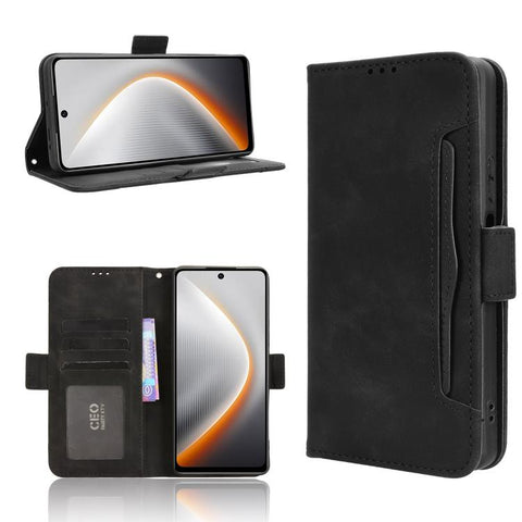 Skin Feel Calf Texture Card Slots Leather Phone Case, For Tecno Spark 40C, For Tecno Pova 7 Pro 5G, For Tecno Pova 7 5G, For Tecno Spark 40 Pro+ 4G, For Tecno Spark 40 Pro 4G, For Tecno Spark 40 4G, For Tecno Pova 7 Ultra 5G, For Tecno Pova 7 4G       ...