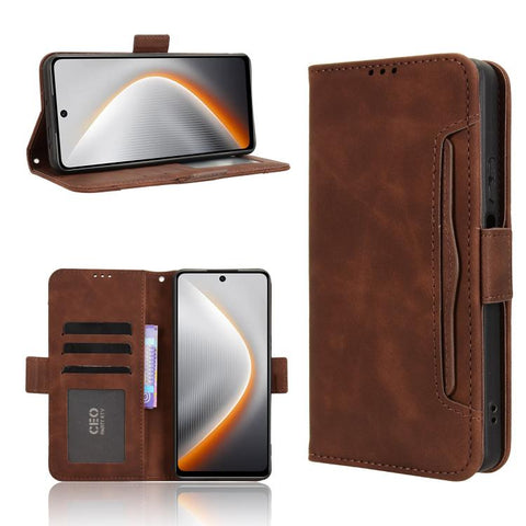 Skin Feel Calf Texture Card Slots Leather Phone Case, For Tecno Spark 40C, For Tecno Pova 7 Pro 5G, For Tecno Pova 7 5G, For Tecno Spark 40 Pro+ 4G, For Tecno Spark 40 Pro 4G, For Tecno Spark 40 4G, For Tecno Pova 7 Ultra 5G, For Tecno Pova 7 4G       ...
