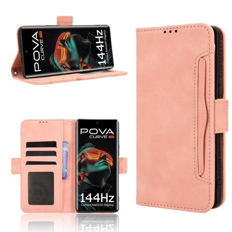 Skin Feel Calf Texture Card Slots Leather Phone Case, For Tecno Pova Curve 5G, For Tecno Camon 40 Pro 4G / 5G, For Tecno Camon 40 Premier 5G, For Tecno Camon 40 4G, For Tecno Camon 30S 4G / 30S Pro 4G, For Tecno Pova 6 Neo 5G / Spark 30 5G             ...