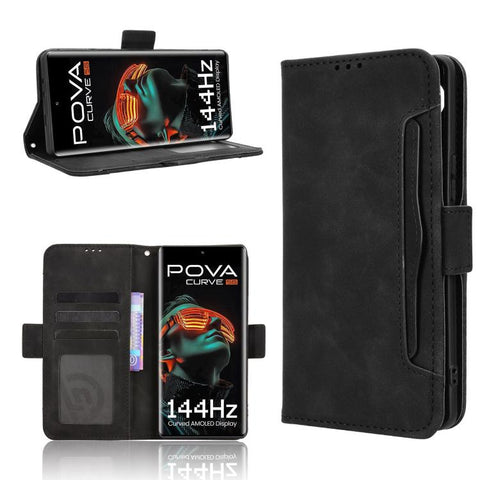 Skin Feel Calf Texture Card Slots Leather Phone Case, For Tecno Pova Curve 5G, For Tecno Camon 40 Pro 4G / 5G, For Tecno Camon 40 Premier 5G, For Tecno Camon 40 4G, For Tecno Camon 30S 4G / 30S Pro 4G, For Tecno Pova 6 Neo 5G / Spark 30 5G             ...