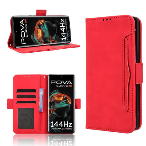 Skin Feel Calf Texture Card Slots Leather Phone Case, For Tecno Pova Curve 5G, For Tecno Camon 40 Pro 4G / 5G, For Tecno Camon 40 Premier 5G, For Tecno Camon 40 4G, For Tecno Camon 30S 4G / 30S Pro 4G, For Tecno Pova 6 Neo 5G / Spark 30 5G             ...