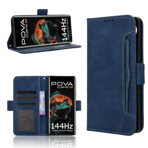 Skin Feel Calf Texture Card Slots Leather Phone Case, For Tecno Pova Curve 5G, For Tecno Camon 40 Pro 4G / 5G, For Tecno Camon 40 Premier 5G, For Tecno Camon 40 4G, For Tecno Camon 30S 4G / 30S Pro 4G, For Tecno Pova 6 Neo 5G / Spark 30 5G             ...