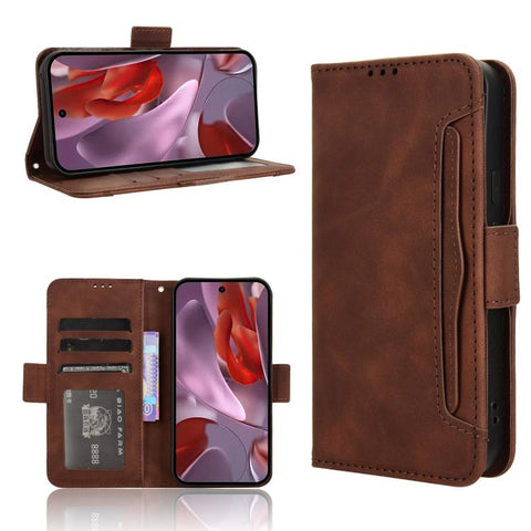 Skin Feel Calf Texture Card Slots Leather Phone Case, For Google Pixel 11 Pro XL, For Google Pixel 11 Pro / 11, For Google Pixel 10 Pro XL, For Google Pixel 10 Pro / 10, For Google Pixel 9a, For Google Pixel 9 Pro, For Google Pixel 9, For Google Pixel ...