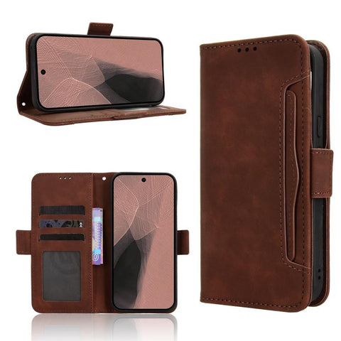 Skin Feel Calf Texture Card Slots Leather Phone Case, For Google Pixel 11 Pro XL, For Google Pixel 11 Pro / 11, For Google Pixel 10 Pro XL, For Google Pixel 10 Pro / 10, For Google Pixel 9a, For Google Pixel 9 Pro, For Google Pixel 9, For Google Pixel ...