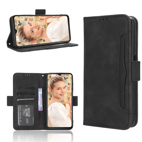 Skin Feel Calf Texture Card Slots Leather Phone Case, For Oukitel C35 / C36, For Oukitel C33, For Oukitel C32
