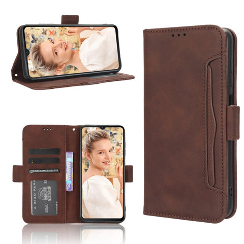 Skin Feel Calf Texture Card Slots Leather Phone Case, For Oukitel C35 / C36, For Oukitel C33, For Oukitel C32