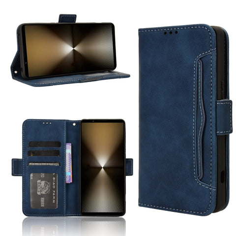 Skin Feel Calf Texture Card Slots Leather Phone Case, For Sony Xperia 10 VIII, For Sony Xperia 1 VIII, For Sony Xperia 10 VII, For Sony Xperia 1 VII, For Sony Xperia 10 VI 2024, For Sony Xperia 1 VI 2024, For Sony Xperia 5 V 2023, For Sony Xperia 1 V  ...