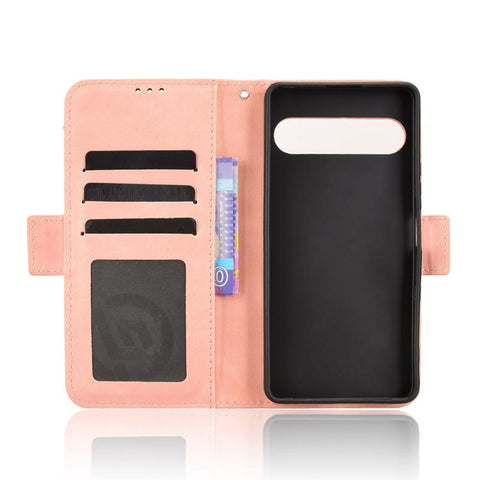 Skin Feel Calf Texture Card Slots Leather Phone Case, For Sony Xperia 10 VIII, For Sony Xperia 1 VIII, For Sony Xperia 10 VII, For Sony Xperia 1 VII, For Sony Xperia 10 VI 2024, For Sony Xperia 1 VI 2024, For Sony Xperia 5 V 2023, For Sony Xperia 1 V  ...