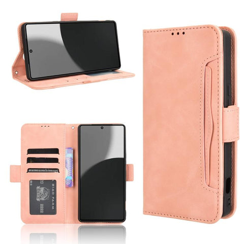 Skin Feel Calf Texture Card Slots Leather Phone Case, For Sharp Aquos wish6, For Sharp Aquos R11, For Sharp Aquos Sense10, For Sharp Aquos R10, For Sharp Aquos wish5, For Sharp Basio Active3, For Sharp Aquos Sense9, For Sharp Aquos R9 Pro              ...