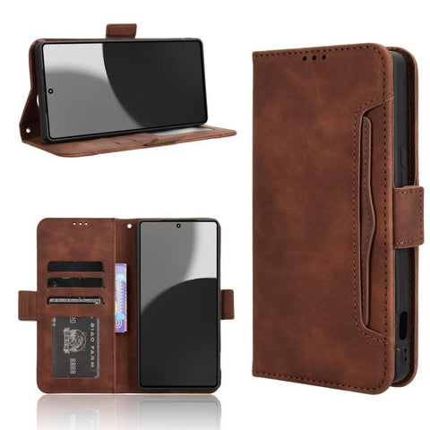 Skin Feel Calf Texture Card Slots Leather Phone Case, For Sharp Aquos wish6, For Sharp Aquos R11, For Sharp Aquos Sense10, For Sharp Aquos R10, For Sharp Aquos wish5, For Sharp Basio Active3, For Sharp Aquos Sense9, For Sharp Aquos R9 Pro              ...