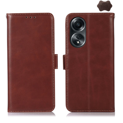 Crazy Horse Top Layer Cowhide Leather Phone Case, For OPPO A7 Pro Max 5G, For OPPO Find X9 Ultra 5G, For OPPO Find X7, For OPPO Reno11 5G Global, For OPPO A58 4G, For OPPO Reno10 5G / 10 Pro 5G Global, For OPPO A1 5G