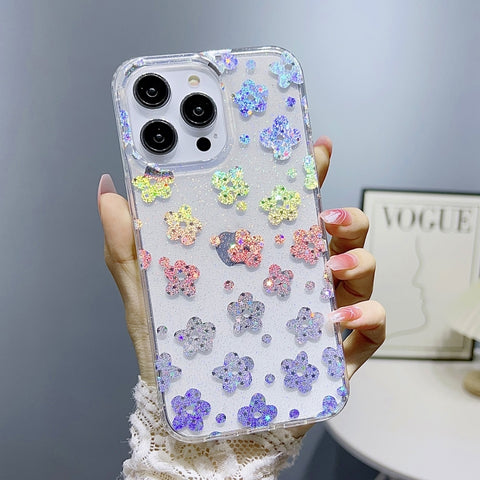 Little Star Series Glitter Powder TPU Phone Case, For iPhone 12 Pro Max, For iPhone 11, For iPhone 11 Pro Max