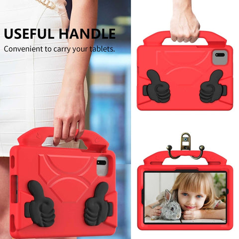 Children EVA Shockproof Tablet Case with Thumb Bracket, For Samsung Galaxy Tab S7 / S8