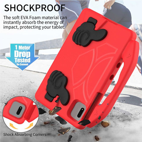 Children EVA Shockproof Tablet Case with Thumb Bracket, For Samsung Galaxy Tab S7 / S8