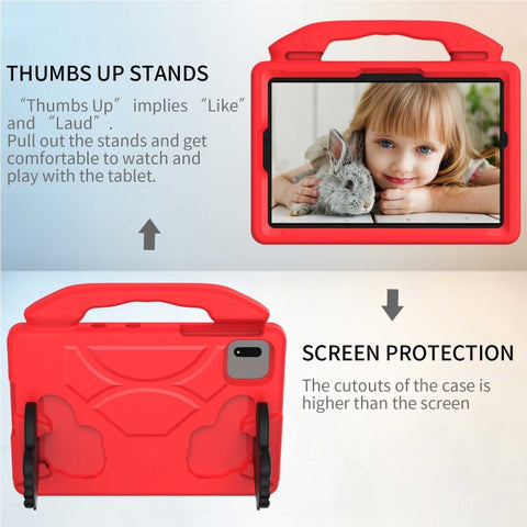 Children EVA Shockproof Tablet Case with Thumb Bracket, For Samsung Galaxy Tab S7 / S8