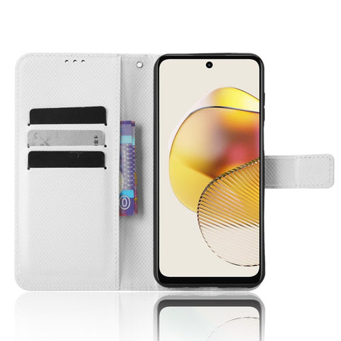 Diamond Texture Leather Phone Case, For Motorola Moto G 5G 2023, For Motorola Moto G52J 5G