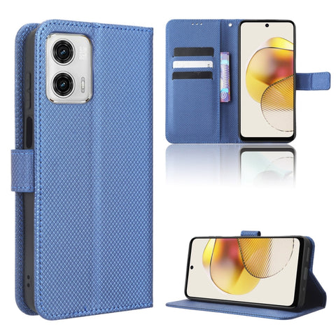 Diamond Texture Leather Phone Case, For Motorola Moto G 5G 2023, For Motorola Moto G52J 5G