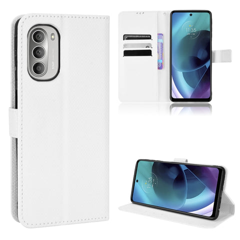 Diamond Texture Leather Phone Case, For Motorola Moto G 5G 2023, For Motorola Moto G52J 5G