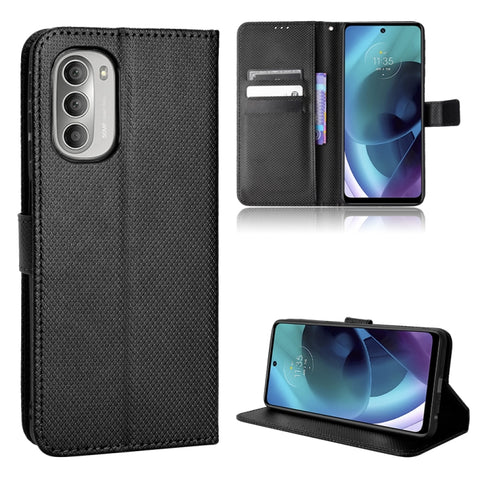 Diamond Texture Leather Phone Case, For Motorola Moto G 5G 2023, For Motorola Moto G52J 5G