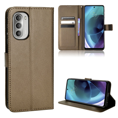 Diamond Texture Leather Phone Case, For Motorola Moto G 5G 2023, For Motorola Moto G52J 5G