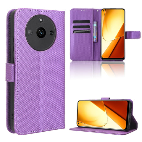 Diamond Texture Leather Phone Case, For Realme C53 4G / Narzo N53 4G, For Realme 11 5G, For Realme 11 Pro / 11 Pro+, For Realme C65 4G, For Realme GT Neo5 SE