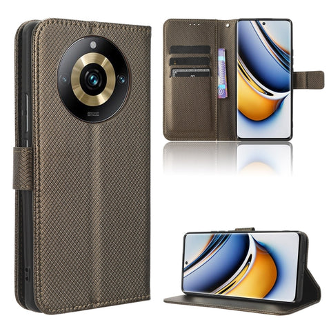 Diamond Texture Leather Phone Case, For Realme C53 4G / Narzo N53 4G, For Realme 11 5G, For Realme 11 Pro / 11 Pro+, For Realme C65 4G, For Realme GT Neo5 SE