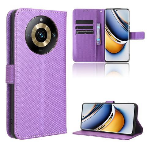 Diamond Texture Leather Phone Case, For Realme C53 4G / Narzo N53 4G, For Realme 11 5G, For Realme 11 Pro / 11 Pro+, For Realme C65 4G, For Realme GT Neo5 SE